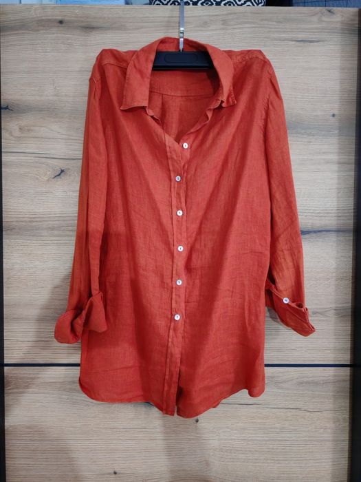 Massimo dutti! 100% лен риза