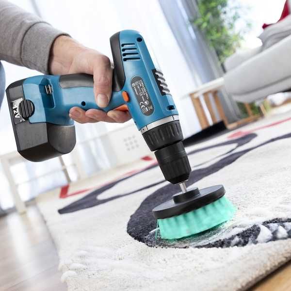 Set 3 perii pentru curatare cu adaptor pentru bormasina NOU & SIGILAT