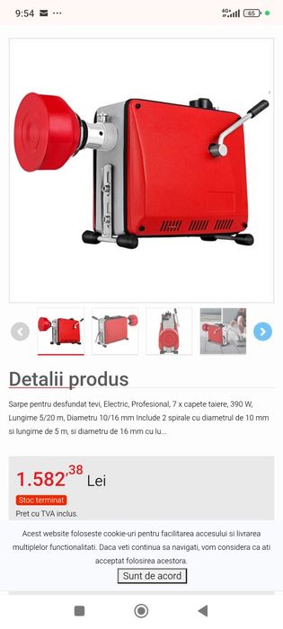 Sarpe electric de desfundat tevi