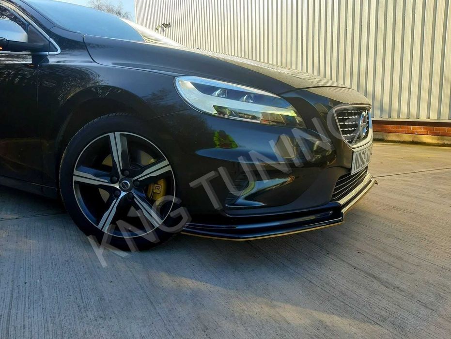 Преден лип спойлер за волво в40 р дизайн / volvo v40 lip spoiler r design / добавка за предна броня / нож