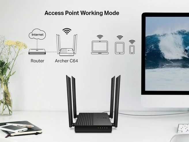 TP-Link Archer C64 оптом — гигабитный Wi-Fi роутер AC1200. Есть достав