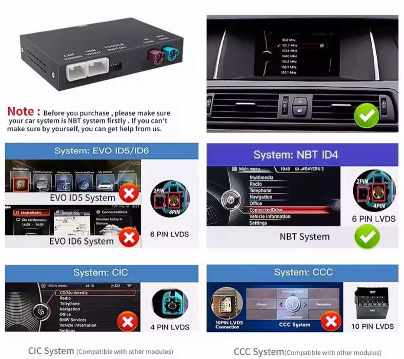 Безжичен модул Wireless Apple CarPlay и Android Auto BMW CIC/NBT F30 F31 F32 F10 F25 F26 X5 E70 F15 WAZE YouTube карплей БМВ Ф10 Ф11 Ф30 Ф31 Ф34 Ф32