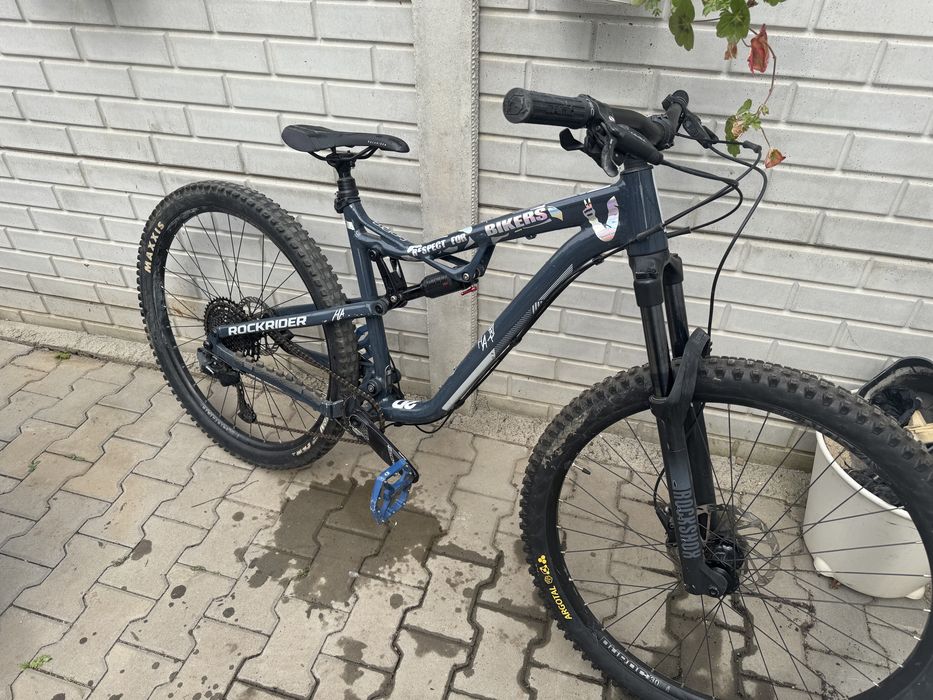 Bicicleta full suspension RockRider Am 50s