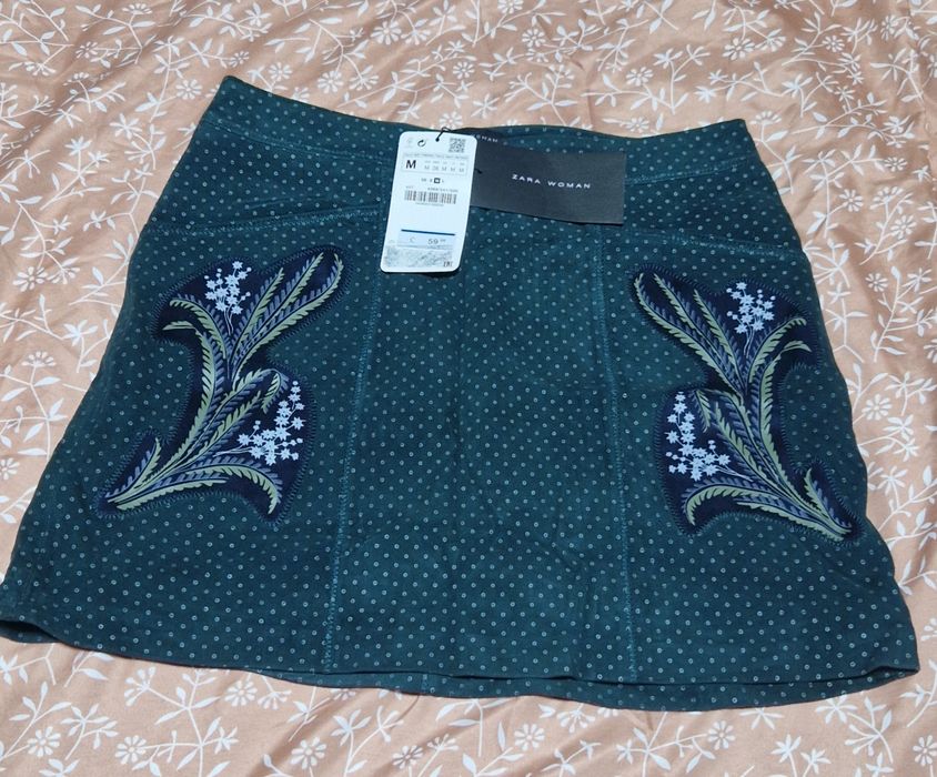 Fusta din piele, Zara, mar M