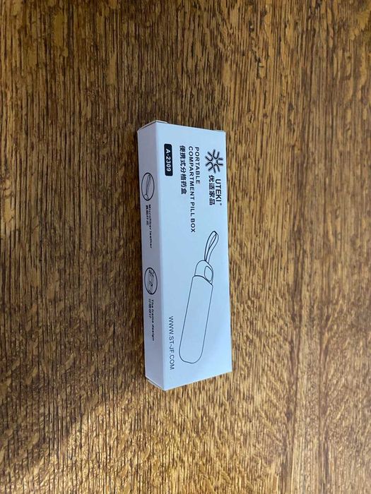 Таблетница Pill Box, компактная, портативная, на 3 отделения