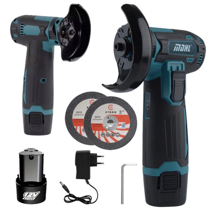 Безчетков ъглошлайф 12V - прецизно рязане и шлайфане