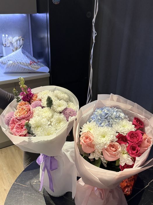 свежие букеты цветов