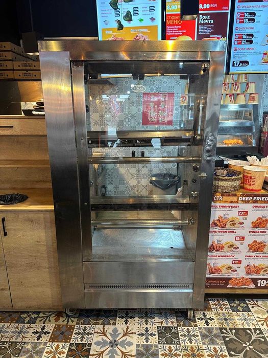 Газов грил за пилета 12 шиша – професионален 48 пилета