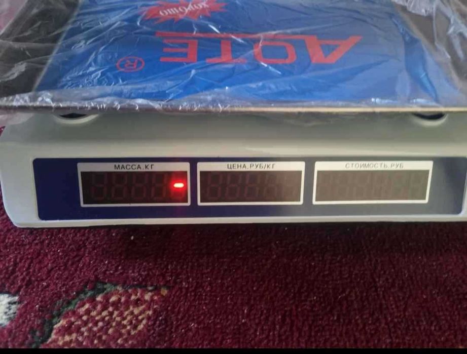 Электронные весы торговые AOTE 777 для магазина, настольные, до 40 кг