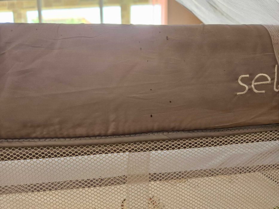 Kошара за спане и игра Chipolino Selena със балдахин + Подарък матрак