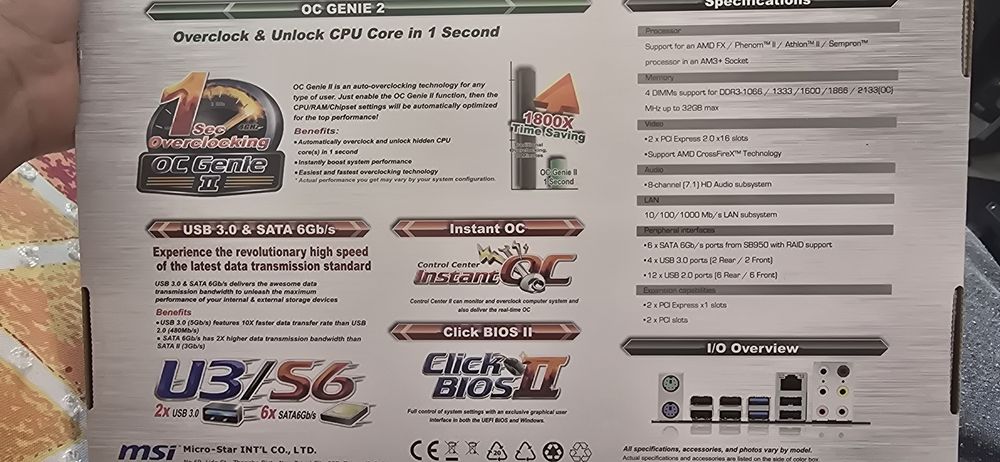 Placa de baza msi 970A-G43