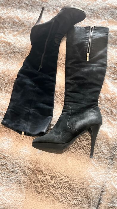 Cizme piele naturală întoarsă