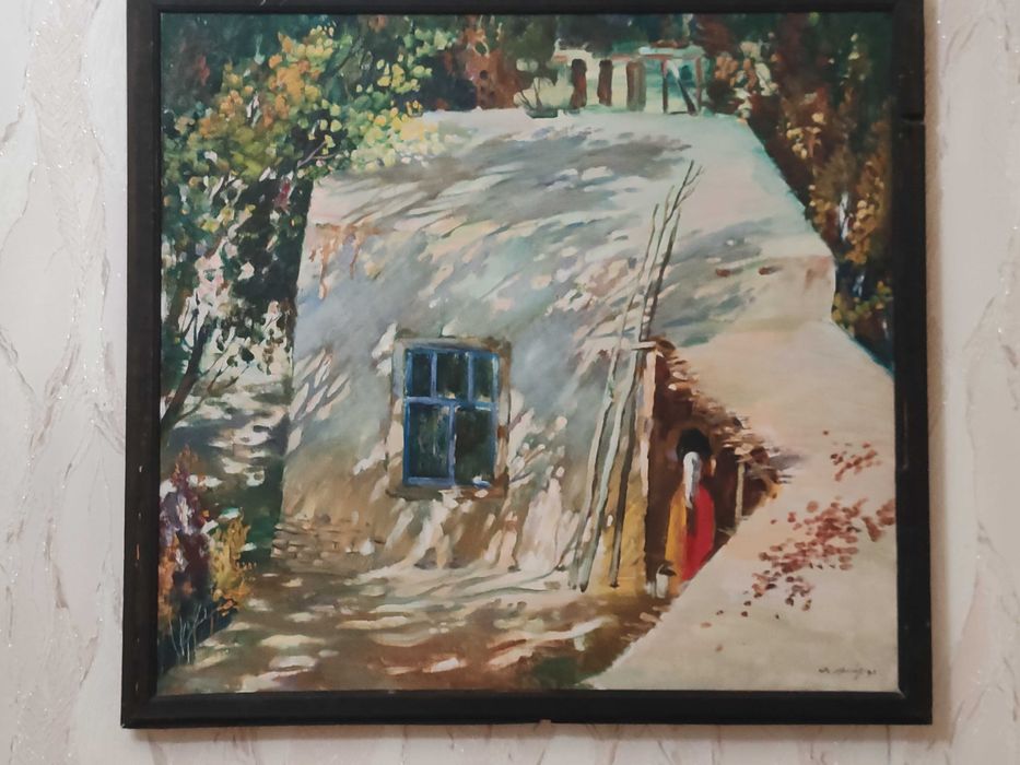 Кортины на холсте