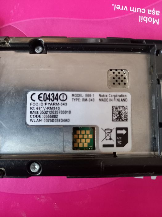 Vând Nokia E66 pt Colecționari/ Pasionați sau Piese