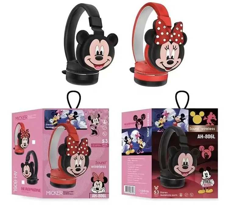 Безжични Bluetooth слушалки Стич/Куроми/Мики/Мини Маус/Спайдърмен