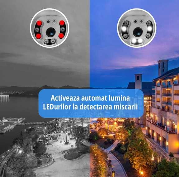 Camera Supraveghere IP Dome Wireless 1080p LED+IR Exterior 5MP