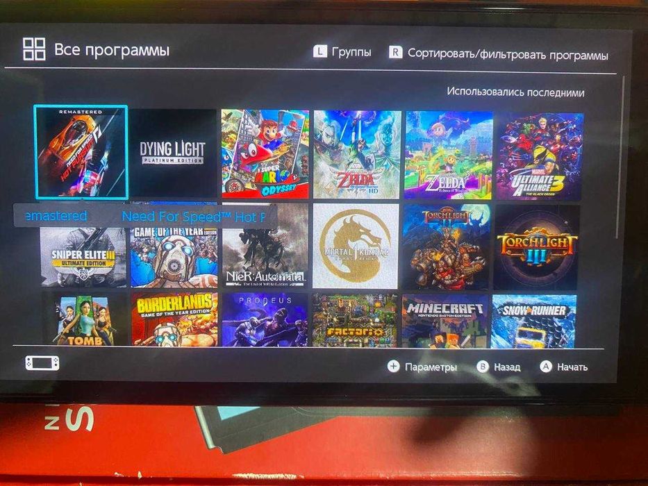 Nintendo Switch OLED чипованный 256 ГБ флеш