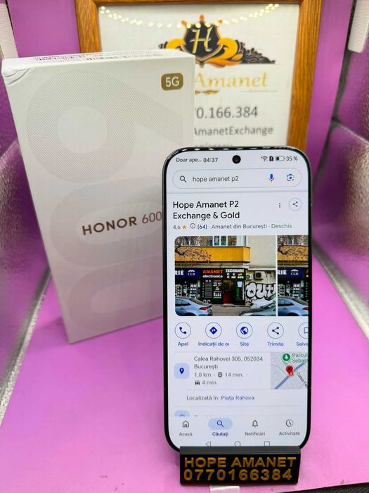 HOPE AMANET P2-Honor 600 desigilat de proba 256 GB/8 RAM