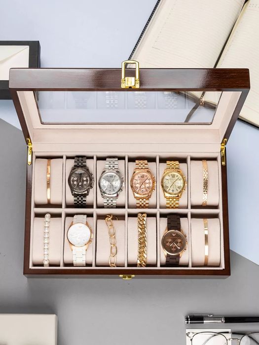 Шкатулка для часов и украшений  дерево