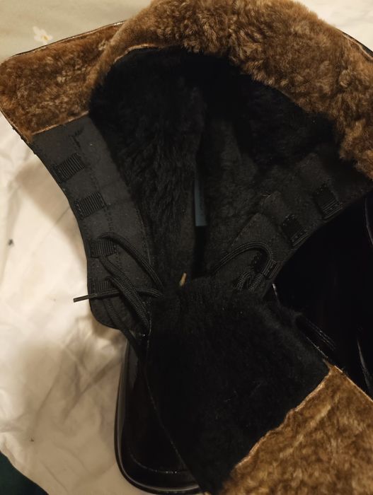 Ghete piele lacuiti îmblănite SACHT 41