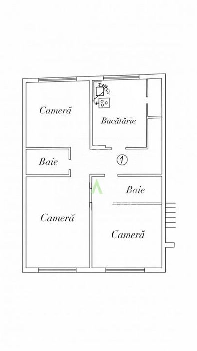 3 camere decomandat | 2 bai | 70 mp | Marasti/BRD/The Office/Lidl