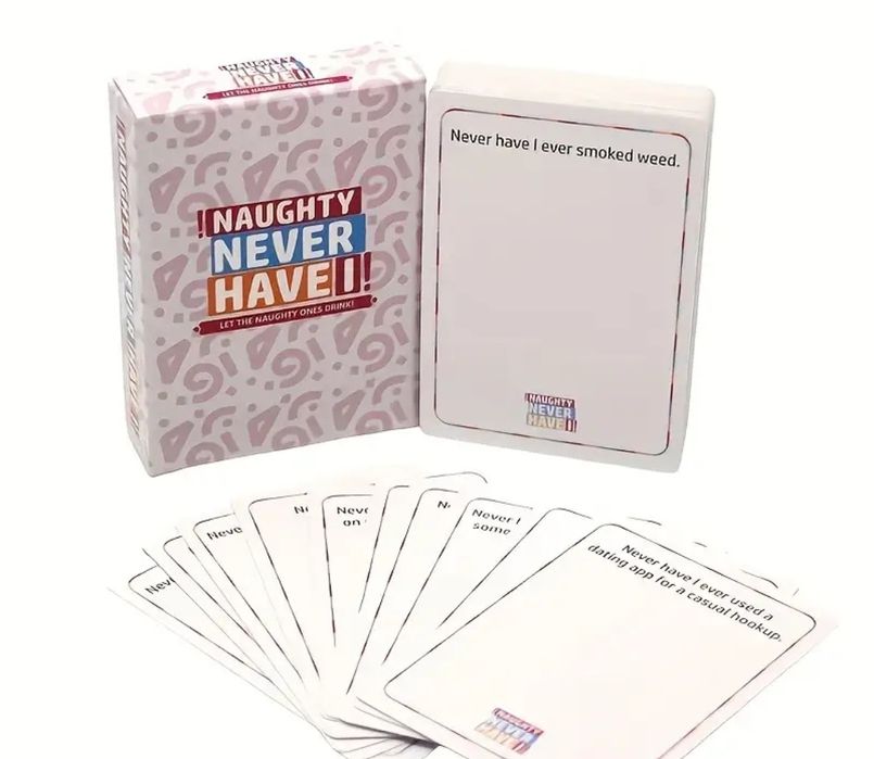 Парти карти/игри за напиване, Никога не съм, мръсни предизвикателства