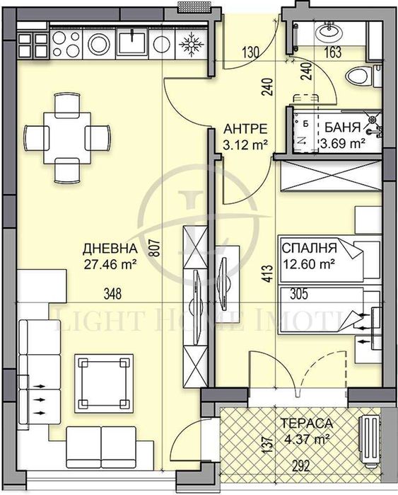 Продава се Двустаен апартамент в Пловдив, Гагарин - 71 кв.м за 844 €/кв.м - Снимка #3
