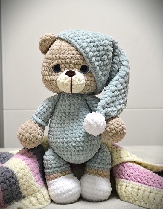 Плетени мечета Мече с пижама