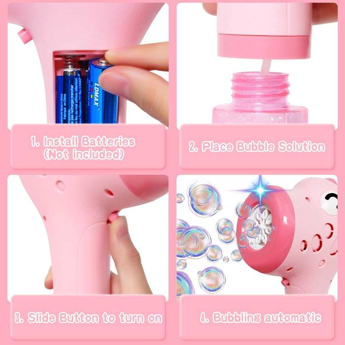 автоматична машина за сапунени балони Giraffe Bubble Wand