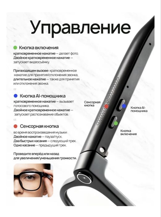 Смарт-очки SMART GLASSESS CY01 черный