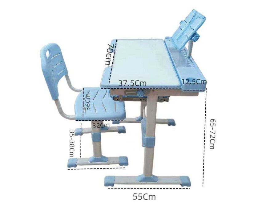 детский многофункциональный регулируемый комплект стола и стула