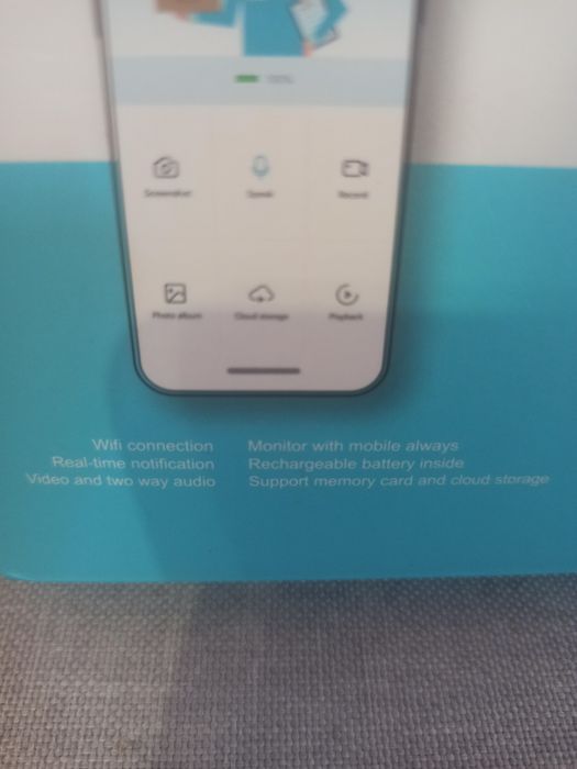 Безжичен интелигентен видео звънец,/ Video doorbell / управление чрез приложение Tuya, Full HD 1080P, черен