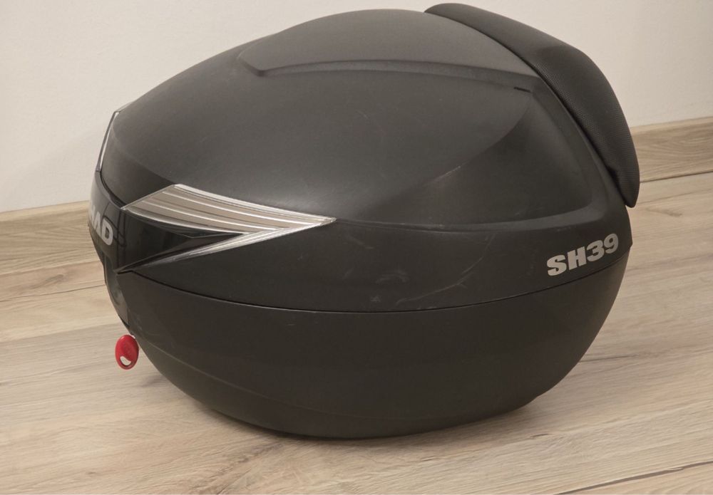 Top case Shad SH39 + spătar + kit prindere Vstrom 650 Gen3