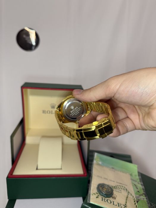 Ceas Rolex Auriu Verde Premium // Oyster Perpetual Date Submariner //