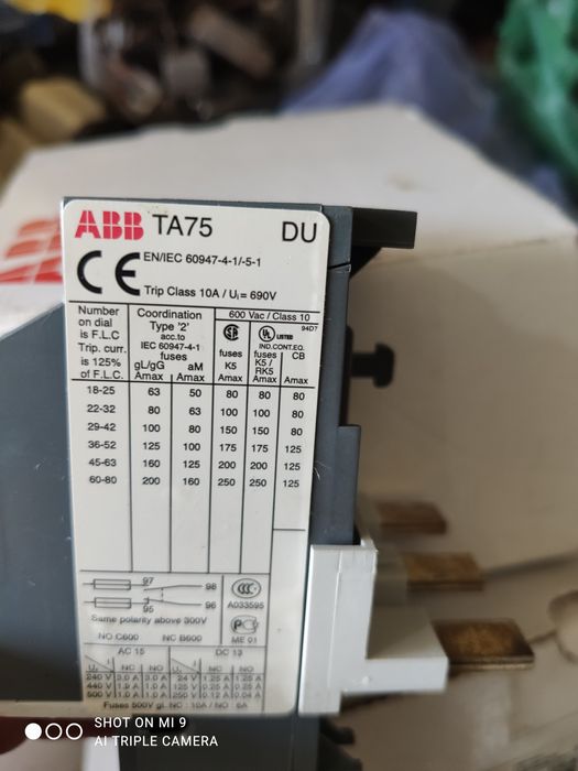 Пускатель ABB 105 A