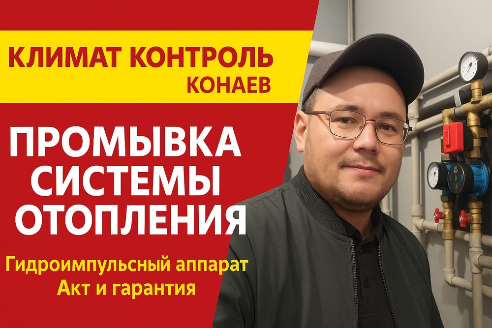 Промывка Прочистка труб отопления Не греют батареи Теплый пол