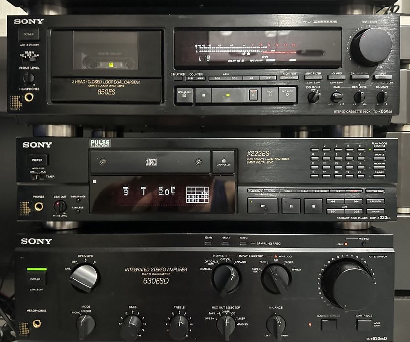 Linie Sony ES TA f630ESD CDP X222ES  tuner s505ES