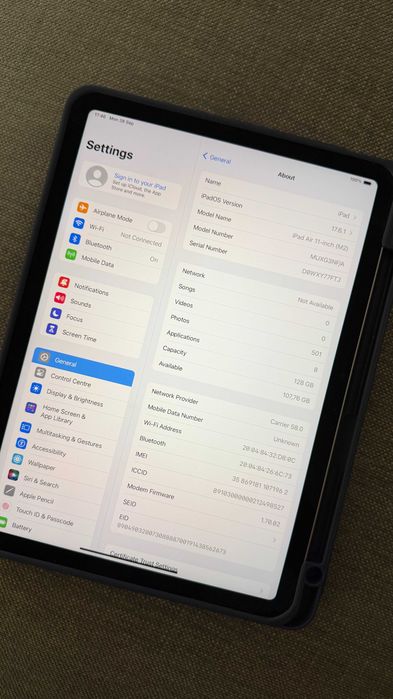 iPad Air M2 11 Inch 128Gb Cellular