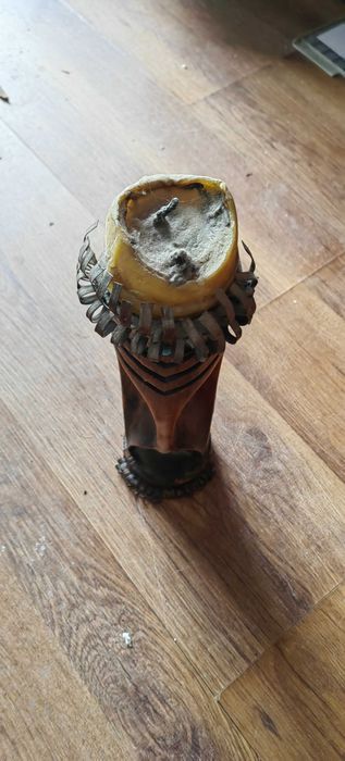 дървена стойка за свещ