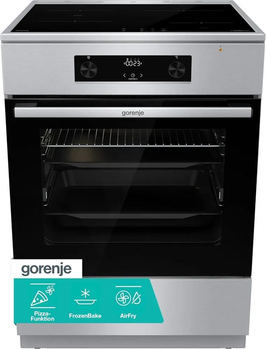 Нова свободностояща печка с индукционен плот Gorenje GEIT6C60XPG, 60 см, 71 литра, AirFry,