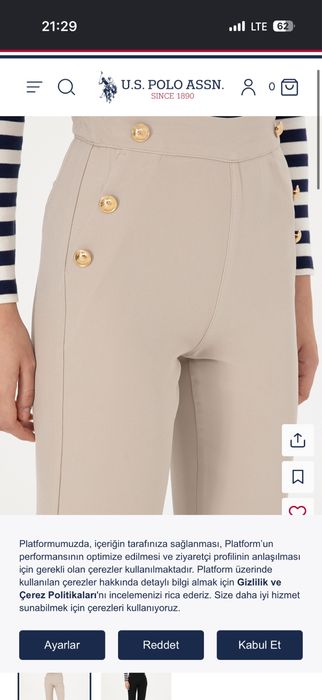 Pantaloni Polo marimea L noi cu eticheta
