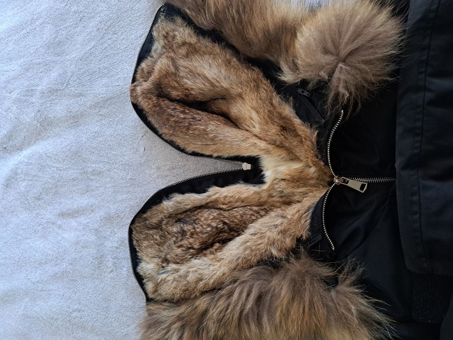 Дамско зимно яке  с естествен пух