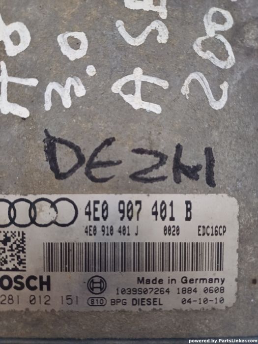 Calculator Ecu Audi A8 Ii (4E2, 4E8) [ 2002 - 2010 ] Tdi Quattro (Asb)