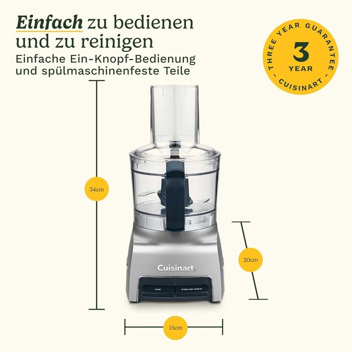 Нов Кухненски Робот Чопър Cuisinart FlexPrep 1.1L, 300W, 2 години Гаранция