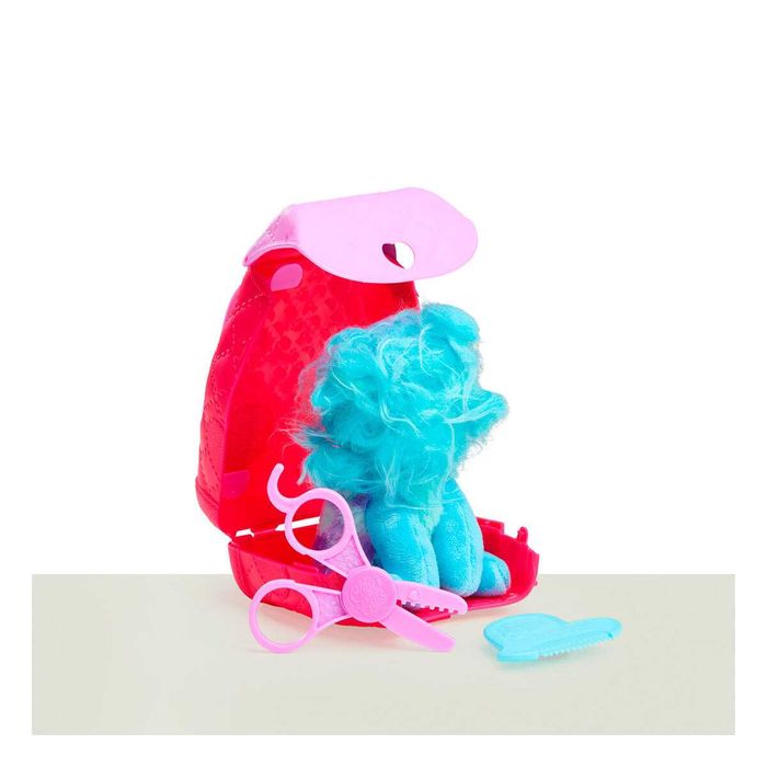 Плюшено кученце подстригване и прически в чантичка с аксесоари