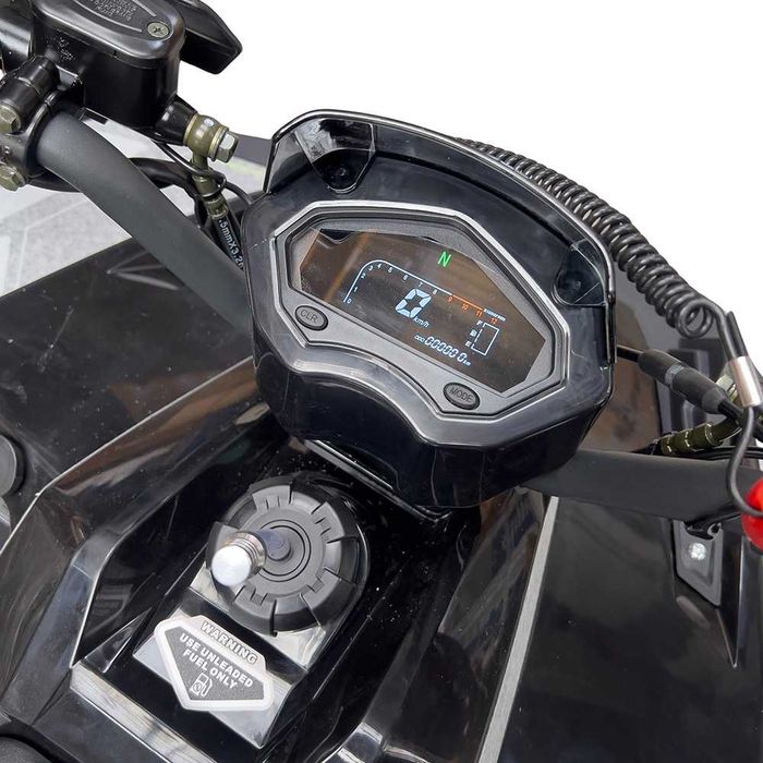 Atv 125cc Mini Rocket Panther Deluxe 8" semi-automat 4T benzina negru