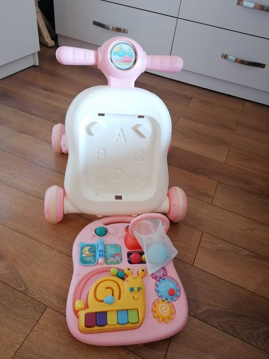 Бебешка проходилка 3 в 1 Chipolino - Мече, розова