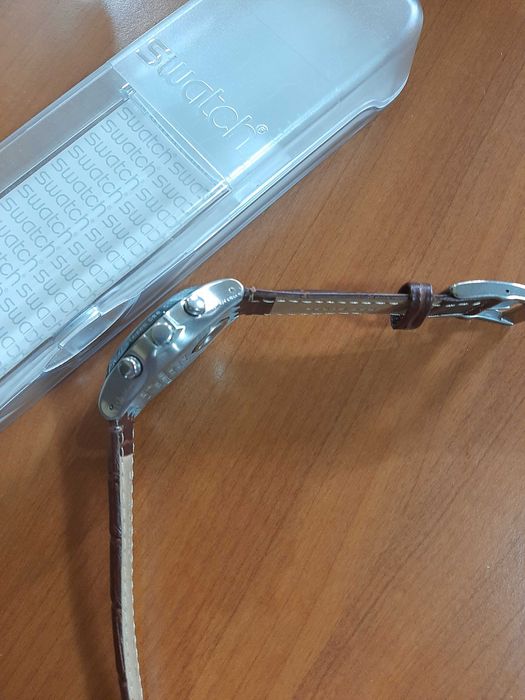 Ceas de colecție SWATCH IRONY CHRONOGRAPH,ediție specială, curea piele