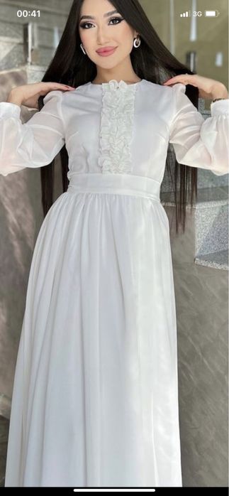 Белые платье размер 46