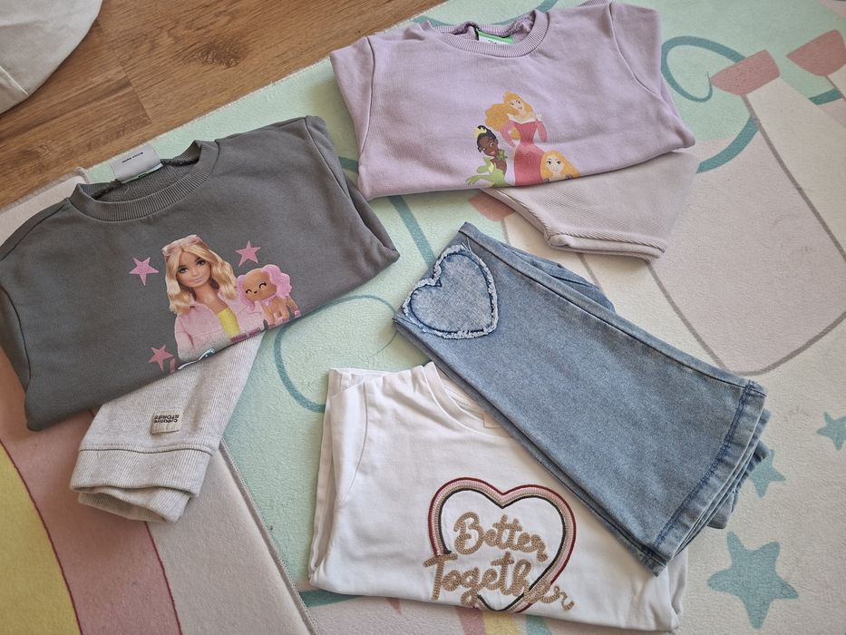Детски дрехи лот от 3 комплекта Benetton, Zara 104 размер